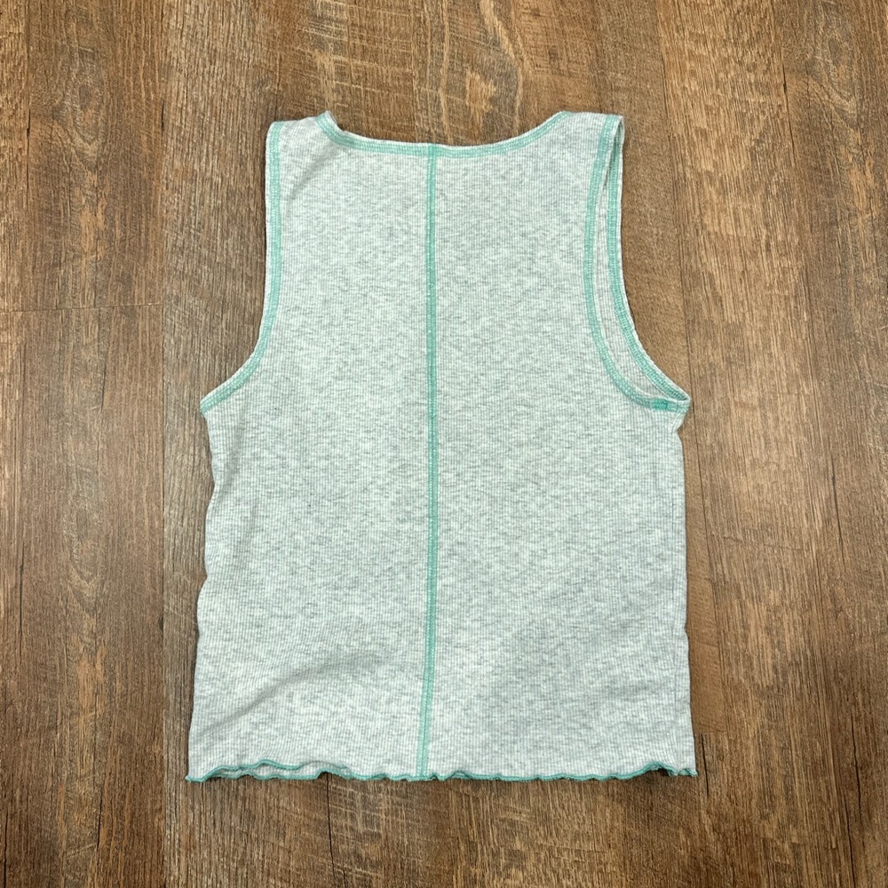 American Eagle Graphic Cropped Tank Top - Picture 3 of 4